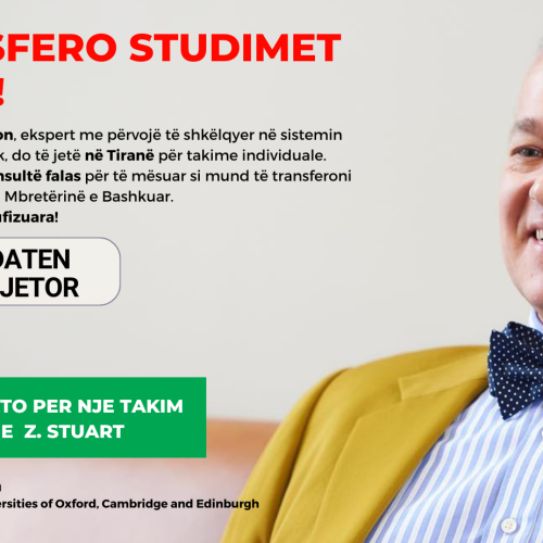 Drejtori i ESBA, Stuart Nicholson vjen në Tiranë. Rezervo takimin tënd nga data 1 – 5 Dhjetor.