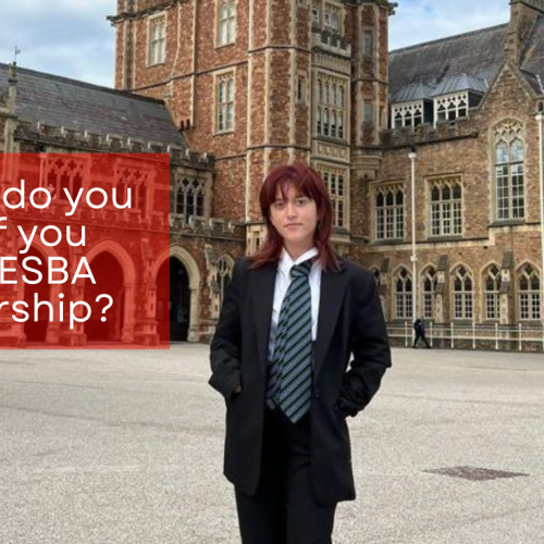 … Two years ago, Enxhi was an ESBA scholar who went to a school in the county of Hampshire, south of London
